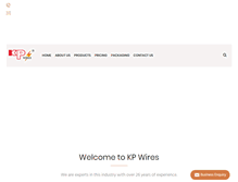Tablet Screenshot of kpwires.com